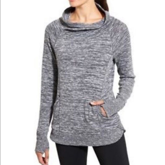 Athleta Tops - Athleta Techie Track Sweat Yoga Pullover Size S